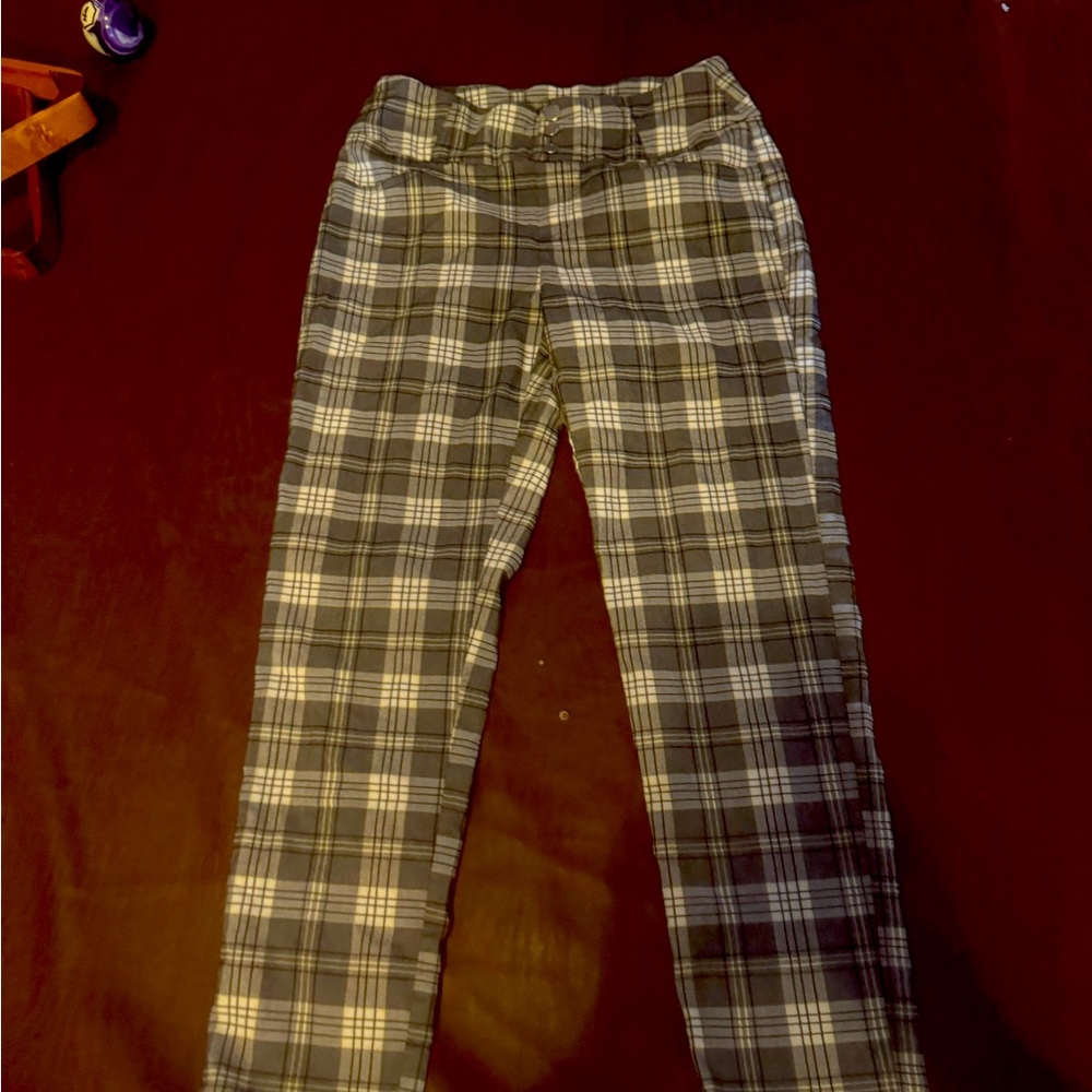 Plad dress pants